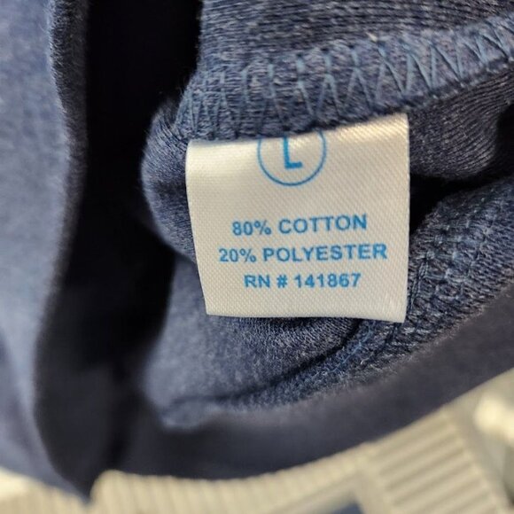 Men's‎ Quarter Zip Pullover in Blue Size Large - Picture 7 of 7